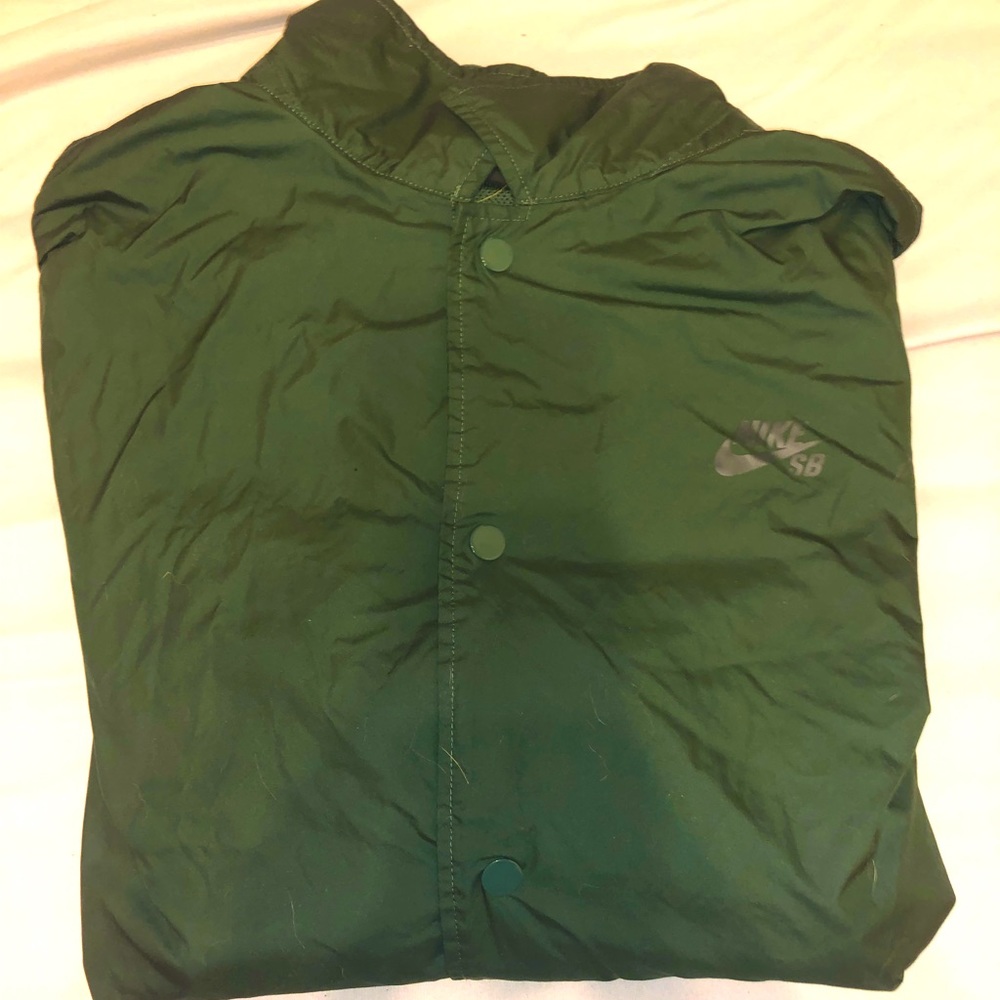 Forest green Nike SB coaches jacket